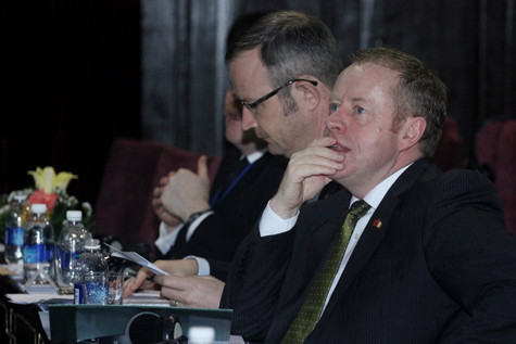 Bộ trưởng Giáo dục Ireland, ông Ciaran Cannon cho biết lần sang Việt Nam này là cơ hội và hy vọng sẽ tạo ra mối quan hệ lâu bền giữa nền giáo dục hai nước. Ảnh Hoàng Lâm. Bộ trưởng Giáo dục Ireland, ông Ciaran Cannon cho biết lần sang Việt Nam này là cơ hội và hy vọng sẽ tạo ra mối quan hệ lâu bền giữa nền giáo dục hai nước. Ảnh Hoàng Lâm.