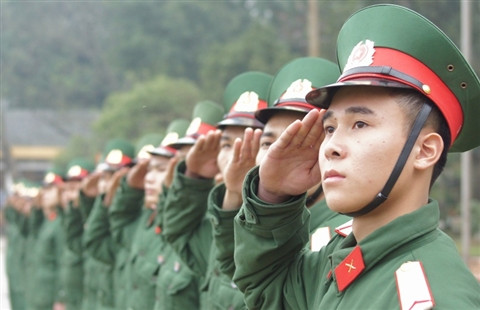 Thực hành điều lệnh quân đội. Thực hành điều lệnh quân đội.