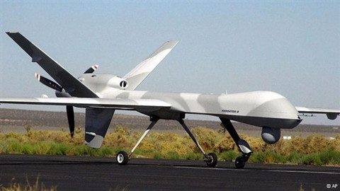 Máy bay không người lái Predator B tại một căn cứ Không quân Mỹ ở Florida.