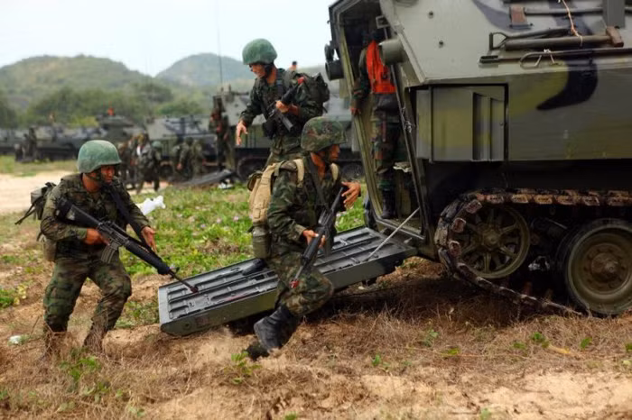 Hình ảnh cuộc tập trận Hổ mang vàng năm 2012.