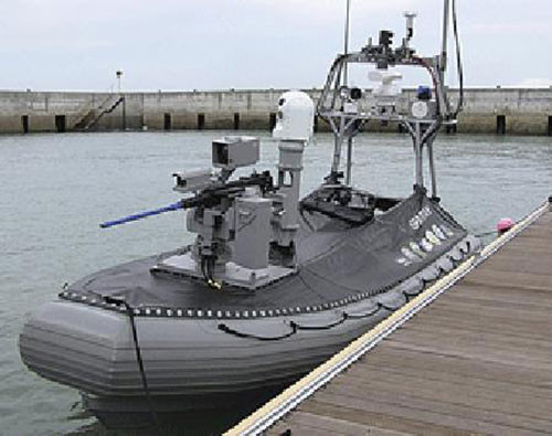 Một chiếc USV Spartan được vũ trang - Ảnh: US Navy Một chiếc USV Spartan được vũ trang - Ảnh: US Navy