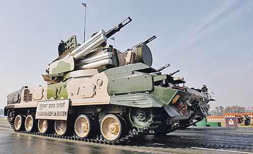 Hệ thống phòng không tên lửa-pháo hợp nhất Tunguska Nga (ảnh minh họa)