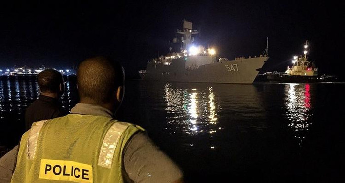 Tàu hộ vệ Lâm Nghi của biên đội hộ tống tốp thứ 19 Hải quân Trung Quốc rút công dân nước này từ Yemen đến Djibouti Tàu hộ vệ Lâm Nghi của biên đội hộ tống tốp thứ 19 Hải quân Trung Quốc rút công dân nước này từ Yemen đến Djibouti