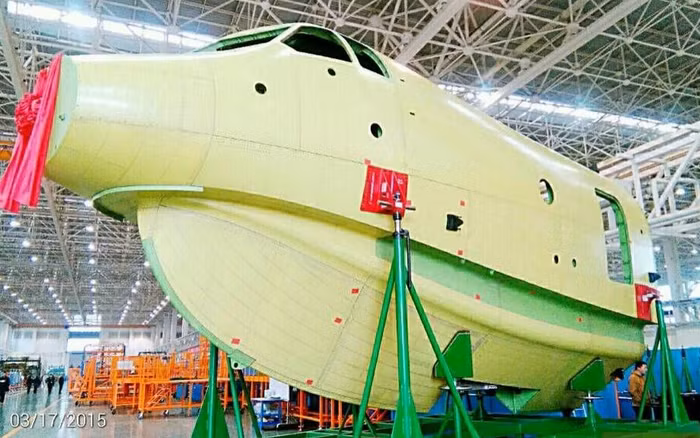 Trung Quốc vừa tổ chức lễ bàn giao đầu thủy phi cơ AG600 Giao Long (nguồn báo Hoàn Cầu, TQ)