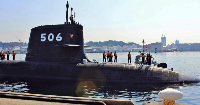 Tàu ngầm thông thường AIP Kokuryu số hiệu SS-506 lớp Soryu của Lực lượng Phòng vệ Biển Nhật Bản Tàu ngầm thông thường AIP Kokuryu số hiệu SS-506 lớp Soryu của Lực lượng Phòng vệ Biển Nhật Bản