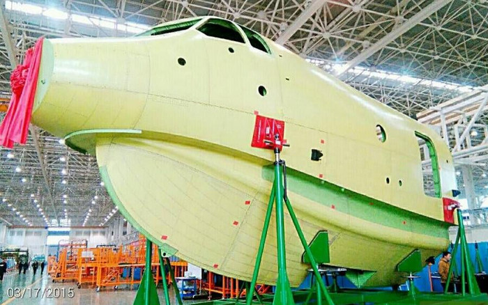 Đầu thủy phi cơ AG-600 Giao Long (nguồn báo Hoàn Cầu, TQ)