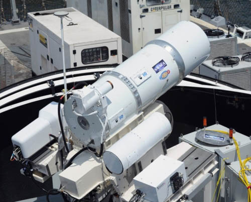 Pháo laser trên tàu chiến của Hải quân Mỹ