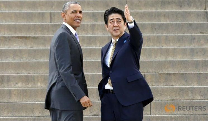 Thủ tướng Nhật Bản Shinzo Abe đang tiến hành chuyến thăm Mỹ trong thời gian 8 ngày Thủ tướng Nhật Bản Shinzo Abe đang tiến hành chuyến thăm Mỹ trong thời gian 8 ngày