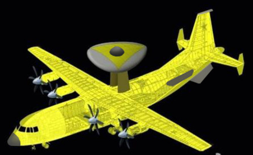 "Phẫu thuật" máy bay cảnh báo sớm mới nhất KJ-500 do Trung Quốc nghiên cứu chế tạo. "Phẫu thuật" máy bay cảnh báo sớm mới nhất KJ-500 do Trung Quốc nghiên cứu chế tạo.