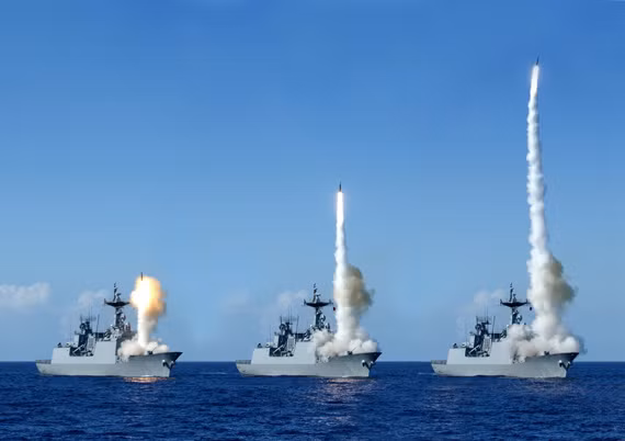 Tàu khu trục KDX2, Hải quân Hàn Quốc diễn tập phóng tên lửa phòng không (ảnh tư liệu).