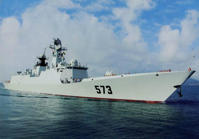 Tàu hộ vệ tên lửa Liễu Châu số hiệu 573 Type 054A, Hạm đội Nam Hải, biên chế ngày 26 tháng 12 năm 2012 Tàu hộ vệ tên lửa Liễu Châu số hiệu 573 Type 054A, Hạm đội Nam Hải, biên chế ngày 26 tháng 12 năm 2012