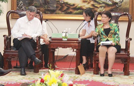 Bà Phan Thị Mỹ Thanh, Phó Chủ tịch UBND tỉnh Đồng Nai tiếp ông Thẩm Vĩnh Tân, Thứ trưởng Bộ Kinh tế Đài Loan Bà Phan Thị Mỹ Thanh, Phó Chủ tịch UBND tỉnh Đồng Nai tiếp ông Thẩm Vĩnh Tân, Thứ trưởng Bộ Kinh tế Đài Loan