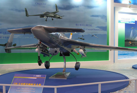 Máy bay không người lái CH-3 Trung Quốc trưng bày tại triển lãm Máy bay không người lái CH-3 Trung Quốc trưng bày tại triển lãm