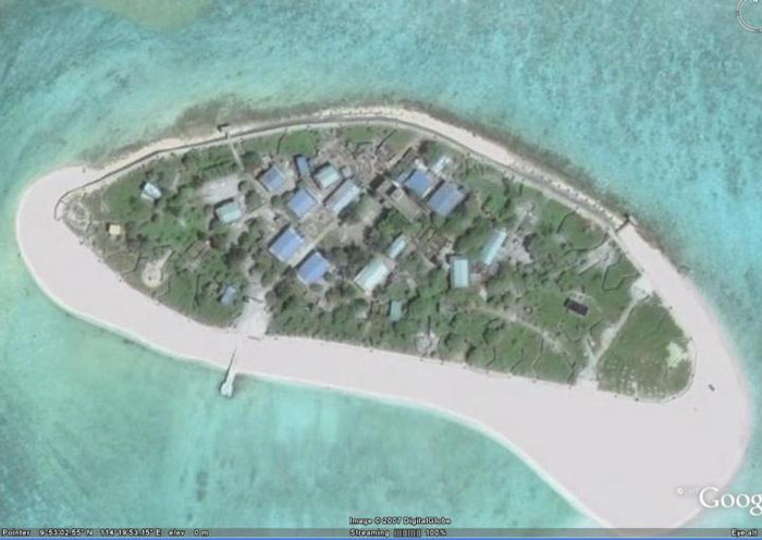 Đảo Sinh Tồn thuộc quần đảo Trường Sa của Việt Nam (nguồn Đại công báo, Hồng Kông, Trung Quốc)