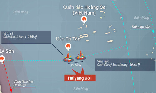 Trung Quốc cho giàn khoan 981 hạ đặt trái phép ở vùng đặc quyền kinh tế, thềm lục địa của Việt Nam, kèm theo cả tàu chiến, máy bay quân sự hộ tống - chẳng khác nào một cuộc xâm lược đối với Việt Nam, đe dọa nghiêm trọng hòa bình, an ninh và an toàn hàng hải trên Biển Đông và khu vực Trung Quốc cho giàn khoan 981 hạ đặt trái phép ở vùng đặc quyền kinh tế, thềm lục địa của Việt Nam, kèm theo cả tàu chiến, máy bay quân sự hộ tống - chẳng khác nào một cuộc xâm lược đối với Việt Nam, đe dọa nghiêm trọng hòa bình, an ninh và an toàn hàng hải trên Biển Đông và khu vực