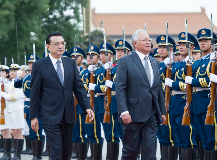 Ngày 29 tháng 5 năm 2014, Thủ tướng Trung Quốc Lý Khắc Cường tổ chức đón Thủ tướng Malaysia Najib