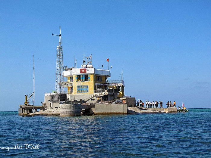 Đảo Cô Lin thuộc quần đảo Trường Sa của Việt Nam (nguồn Đại công báo, Hồng Kông, Trung Quốc)