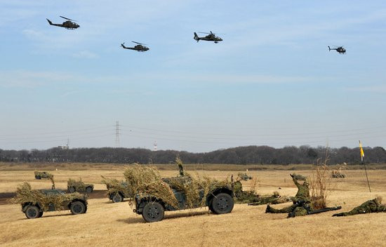 Lực lượng Phòng vệ Nhật Bản tập trận đổ bộ (ảnh tư liệu)