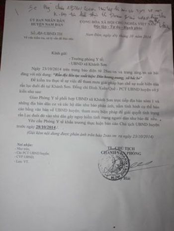 Văn bản chỉ đạo của UBND huyện Nam Đàn để xử lý thực trạng rắn lục đuôi đỏ xuất hiện nhiều bất thường như hiện nay Văn bản chỉ đạo của UBND huyện Nam Đàn để xử lý thực trạng rắn lục đuôi đỏ xuất hiện nhiều bất thường như hiện nay