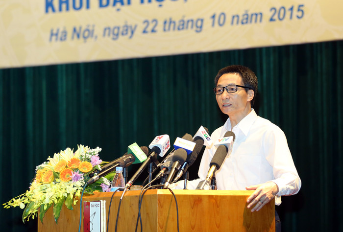 Phó Thủ tường Vũ Đức Đam: Bộ GD&ĐT chỉ đưa ra những quy định tối cần thiết, không nên đi quá vào chi tiết, chỉ cần làm sao đảm bảo công bằng cho học sinh, tôn trọng quyền tự chủ của các trường. Ảnh Xuân Trung Phó Thủ tường Vũ Đức Đam: Bộ GD&ĐT chỉ đưa ra những quy định tối cần thiết, không nên đi quá vào chi tiết, chỉ cần làm sao đảm bảo công bằng cho học sinh, tôn trọng quyền tự chủ của các trường. Ảnh Xuân Trung