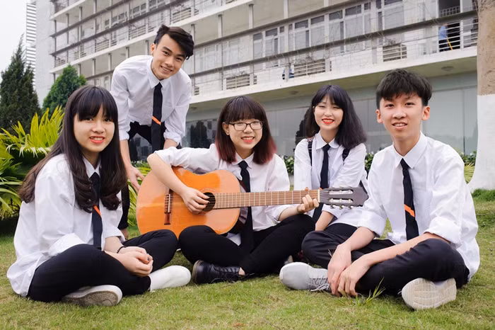 Học sinh trường phổ thông FPT. Ảnh nhà trường cung cấp. Học sinh trường phổ thông FPT. Ảnh nhà trường cung cấp.