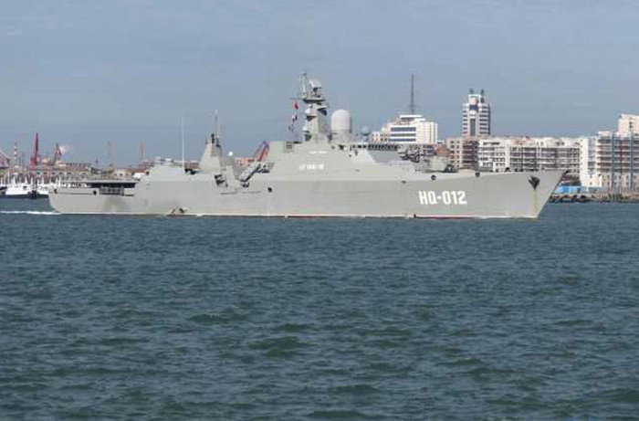 Tàu hộ vệ tàng hình Lý Thái Tổ HQ-012 của Hải quân Việt Nam (ảnh tư liệu)