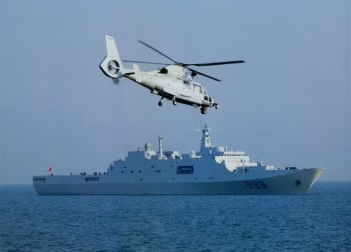 Máy bay trực thăng Z-9 trang bị cho tàu vận tải đổ bộ Côn Luân Sơn Type 071, Hạm đội Nam Hải, Hải quân Trung Quốc
