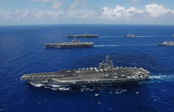 3 biên đội tàu sân bay Hải quân Mỹ
