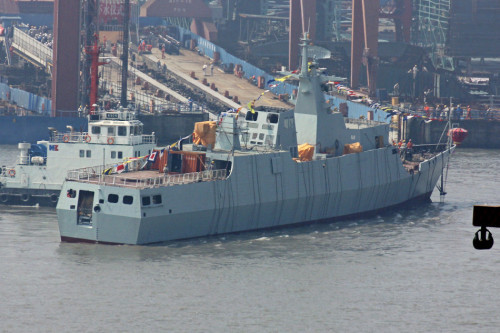 Tàu hộ vệ hạng nhẹ Type 056A thứ 25 (phiên bản săn ngầm) Trung Quốc hạ thủy (nguồn mạng sina TQ ngày 20 tháng 3 năm 2015) Tàu hộ vệ hạng nhẹ Type 056A thứ 25 (phiên bản săn ngầm) Trung Quốc hạ thủy (nguồn mạng sina TQ ngày 20 tháng 3 năm 2015)