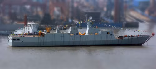 Tàu hộ vệ hạng nhẹ Type 056A thứ 25 (phiên bản săn ngầm) Trung Quốc hạ thủy (nguồn mạng sina TQ ngày 20 tháng 3 năm 2015) Tàu hộ vệ hạng nhẹ Type 056A thứ 25 (phiên bản săn ngầm) Trung Quốc hạ thủy (nguồn mạng sina TQ ngày 20 tháng 3 năm 2015)