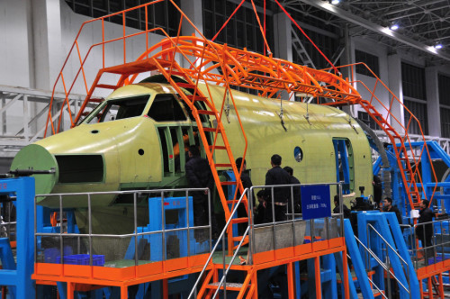 Hiện trường chế tạo thủy phi cơ AG600 Giao Long (nguồn mạng sina TQ) Hiện trường chế tạo thủy phi cơ AG600 Giao Long (nguồn mạng sina TQ)