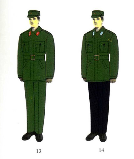 Mẫu quân phục chống rét của lục quân K-82, được thiết kế thử nghiệm từ năm 1982. Mẫu quân phục chống rét của lục quân K-82, được thiết kế thử nghiệm từ năm 1982.