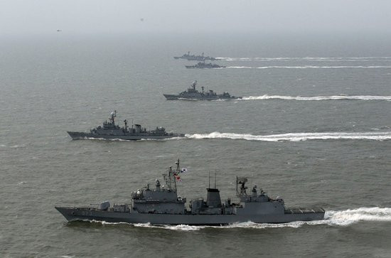 Hải quân Hàn Quốc tập trận (ảnh tư liệu)