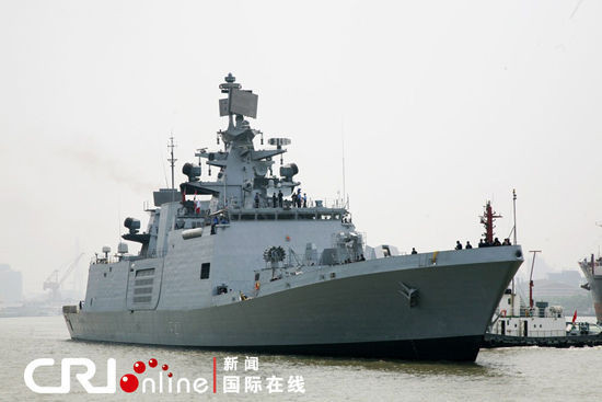 Tàu khu trục tên lửa Shivalik của Hải quân Ấn Độ.