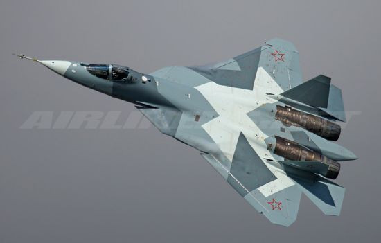 Máy bay chiến đấu tàng hình T-50 của Nga.