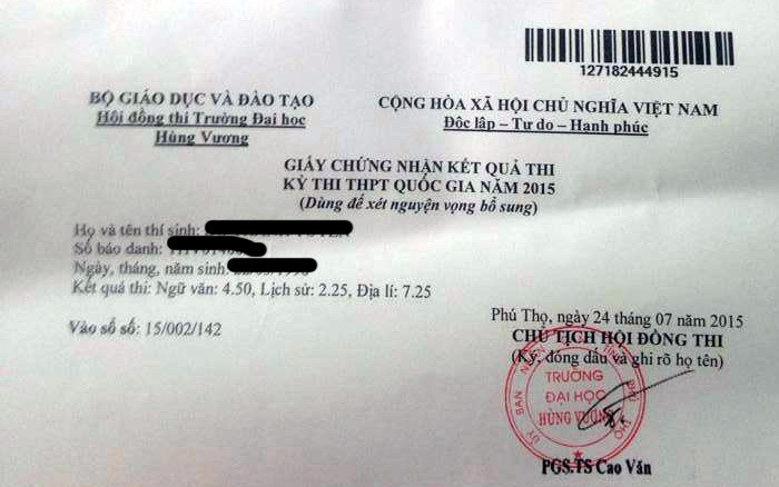 Điểm chuẩn, Giấy báo trúng tuyển trước ngày 21/8 đều không hợp lệ ảnh 3