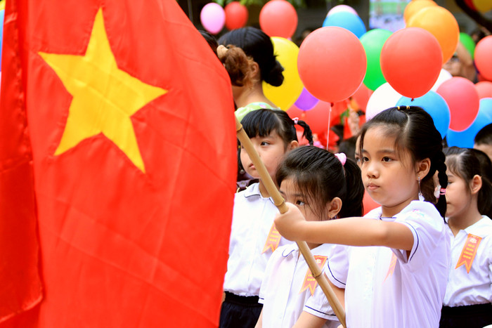 Một Lễ Khai giảng của Trường tiểu học Thành Công B Hà Nội. Ảnh Xuân Trung Một Lễ Khai giảng của Trường tiểu học Thành Công B Hà Nội. Ảnh Xuân Trung