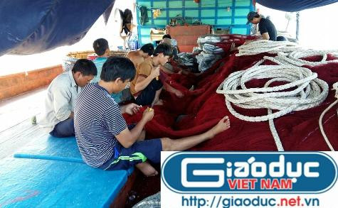 Đêm thức trắng đánh cá, buổi ngày người ngư dân tiếp tục phải thức để sửa vá lại lưới chuẩn bị cho đợt đánh bắt đêm tiếp (ảnh Xuân Hòa) Đêm thức trắng đánh cá, buổi ngày người ngư dân tiếp tục phải thức để sửa vá lại lưới chuẩn bị cho đợt đánh bắt đêm tiếp (ảnh Xuân Hòa)