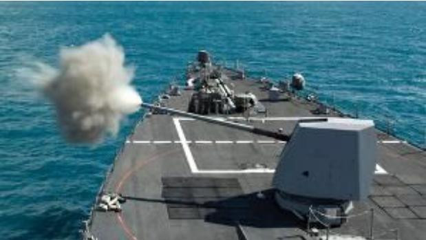 Pháo trên tàu khu trục tên lửa lớp Arleigh Burke Hải quân Mỹ Pháo trên tàu khu trục tên lửa lớp Arleigh Burke Hải quân Mỹ