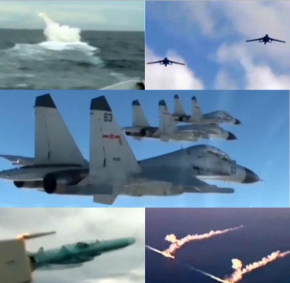 Mạng quân sự sina Trung Quốc ngày 12 tháng 8 năm 2015 cho biết, Trung Quốc tổ chức tập trận quy mô lớn ở Biển Đông. Hình ảnh này cho thấy, có biên đội 2 máy bay chiến đấu J-11BSH và J-11B, biên đội máy bay ném bom H-6K tham gia, trong khi đó tàu ngầm và tàu chiến bắn tên lửa chống hạm. Mạng quân sự sina Trung Quốc ngày 12 tháng 8 năm 2015 cho biết, Trung Quốc tổ chức tập trận quy mô lớn ở Biển Đông. Hình ảnh này cho thấy, có biên đội 2 máy bay chiến đấu J-11BSH và J-11B, biên đội máy bay ném bom H-6K tham gia, trong khi đó tàu ngầm và tàu chiến bắn tên lửa chống hạm.