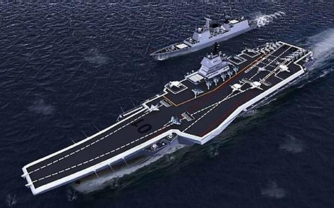 Biên đội tàu sân bay (ảnh minh họa, tưởng tượng trên báo chí Trung Quốc) Biên đội tàu sân bay (ảnh minh họa, tưởng tượng trên báo chí Trung Quốc)