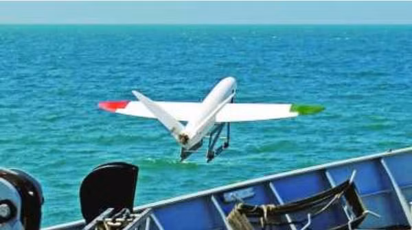 Máy bay không người lái công nghệ in 3D cất cánh trên tàu chiến HMS Mersey