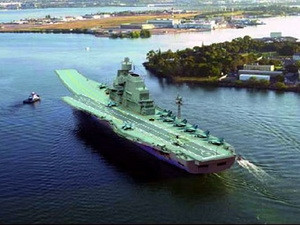 Tàu sân bay Vikramaditya của Ấn Độ. (Nguồn: Internet)