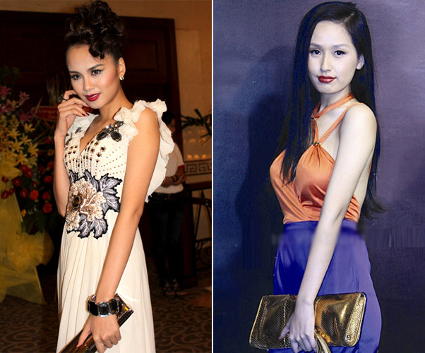 Sau khi nhìn lại những bức hình này của mình chắc Diễm Hương, Mai Phương Thúy sẽ cảnh giác hơn với những thỏi son màu mận chín. Xem thêm: Những "Adam" chẳng ngán áo voan, son môi, giày cao gót