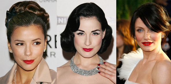 2. Son: màu son đỏ đã thống trị thảm đỏ thế giới và showbiz Việt suốt 2 năm trở lại đây. Năm 2012, xu hướng son màu mận chín có vẻ được yêu thích tại Hollywood. Nếu cứ đà này, biết đâu sắp tới các sao nhà mình lại quay về kiểu mốt đánh môi thâm xì như phim Hàn ngày xưa thì sao nhỉ? Xem thêm: Cách để Kiều nữ công sở thanh lịch, quyến rũ hơn