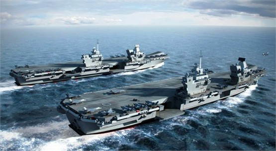 Phối cảnh tàu sân bay HMS Queen Elizabeth sau khi hoàn thành