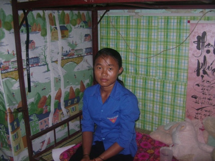 Nơi ở của em Tâm tại phòng kí túc xá Trường ĐH Vinh. - Ảnh: Xuân Hòa. Nơi ở của em Tâm tại phòng kí túc xá Trường ĐH Vinh. - Ảnh: Xuân Hòa.