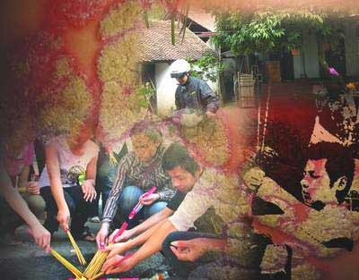 Có thể chữa bỏng bằng cách chỉ cần đốt một nắm hương to, bắt đầu khấn khấn, vái vái rồi thổi vào những nơi bị bỏng, nơi bị đau. Đó là xong một lượt điều trị.Cụ thể hơn là: Ông châm một bó hương to, khấn vái một hồi rồi đưa bó hương về trước mặt vết thương, sau đó lấy hơi thổi mạnh cho khói hương bay vào vết đau. Gần như toàn bộ bệnh nhân đều được ông chữa trị bằng phương pháp này và họ tin rằng nhờ đó họ khỏi bệnh. Phương pháp chữa bệnh này của ông Dục ở xã Cần Kiệm, huyện Thạch Thất, Hà Nội đã đồn thổi đến tai không ít người.