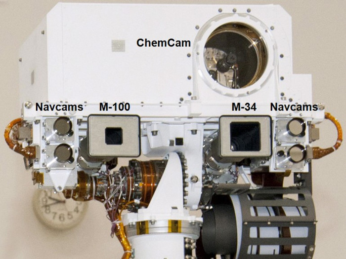Cận cảnh về hệ thống ChemCam.