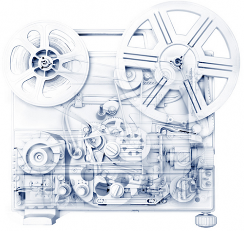 Máy chiếu phim loại cổ điển. Máy chiếu phim loại cổ điển.